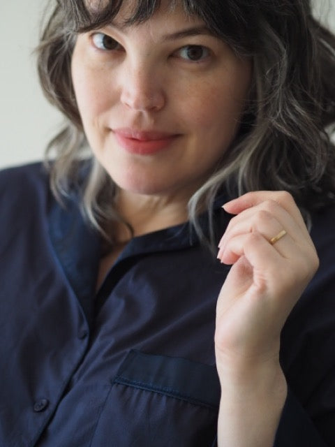 Hera navy cotton pajama shirt — product image 2