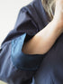 Hera navy cotton pajama shirt with matching pants